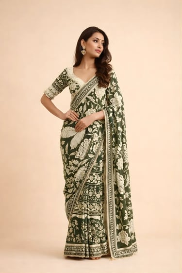 Bahar-e-gara Parsi Saree