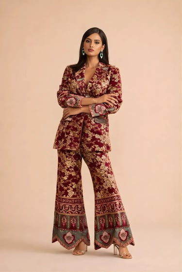 Blazer Bell Bottom Set