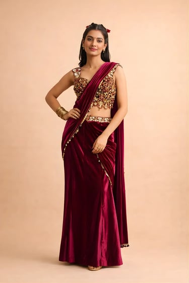 Corset Saree