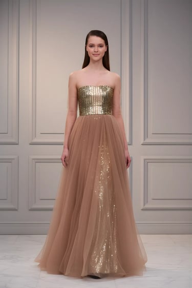 Gold & Silver Sequin Gown