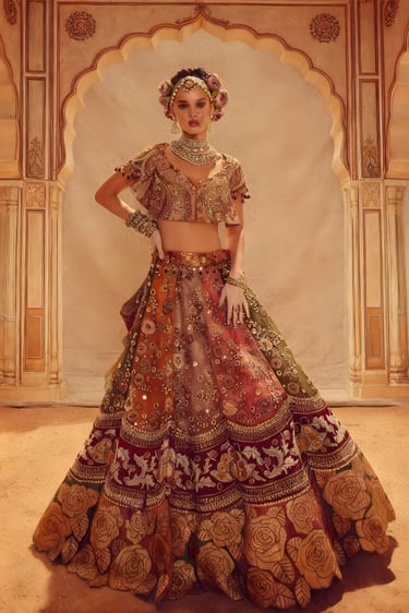 heritage multi lehenga