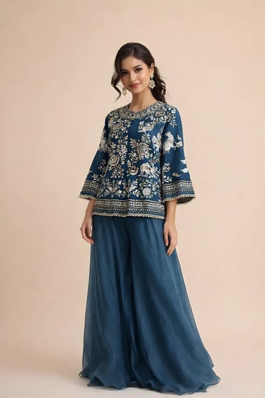 Parsi Shirt and Sharara Set