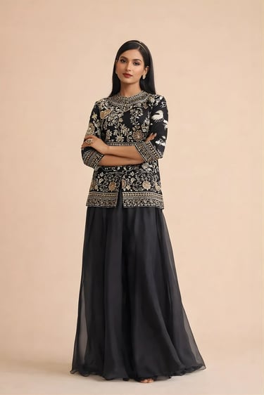 Parsi Skirt and Sharara Set