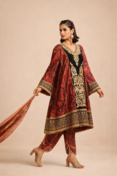 Short Anarkali Set