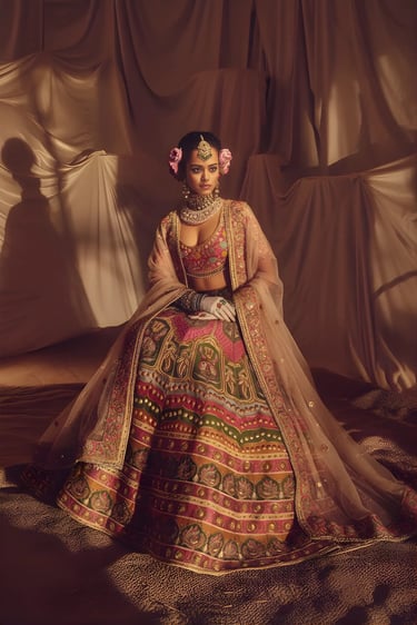 Suzani Mukunda Lehenga