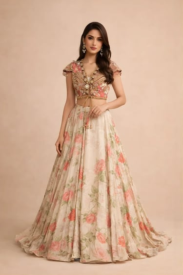 Waist Coat Skirt Set