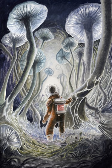 Commission, Illustration  for Retro SCI Fi short story