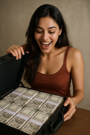 Businesswoman cash