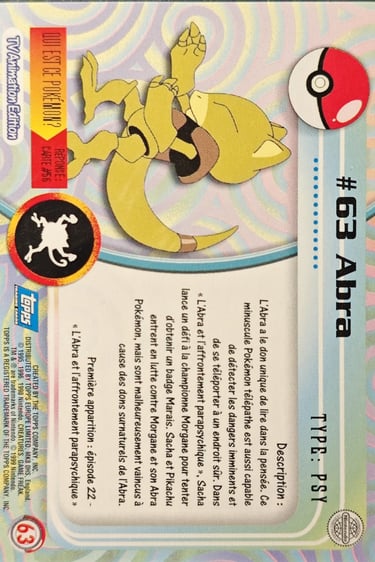 Abra topps série 1