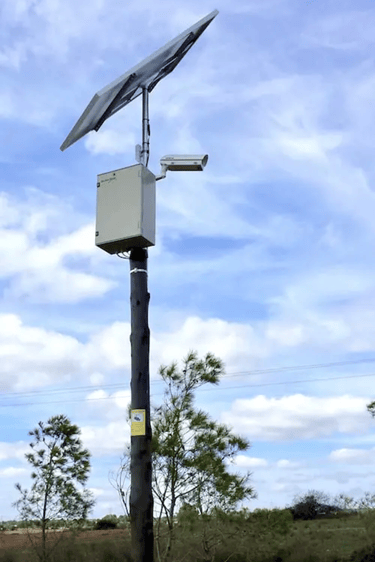Poste autónomo de Seguridad CCTV