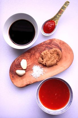 sweet and saucy chicken thighs ingredients for sauce