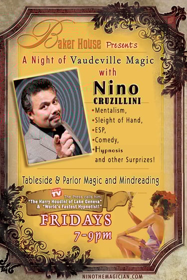 Magic Show WI Lake Geneva Baker House