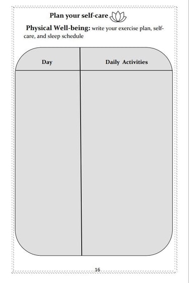 Wellness Journal Page