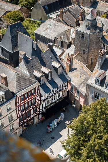 Vue de la cathédrale Saint-Corentin de Quimper