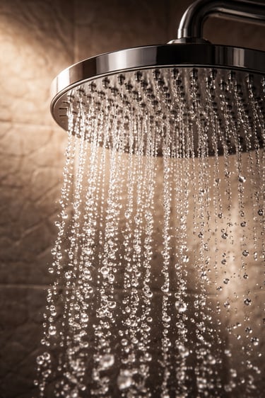 Moderne badkamer renovatiet Costa Blanca met regendouche