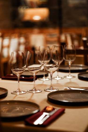 A table ready for booking at The Club.