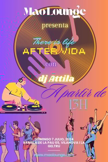 Poster Dj attla Mao Lounge