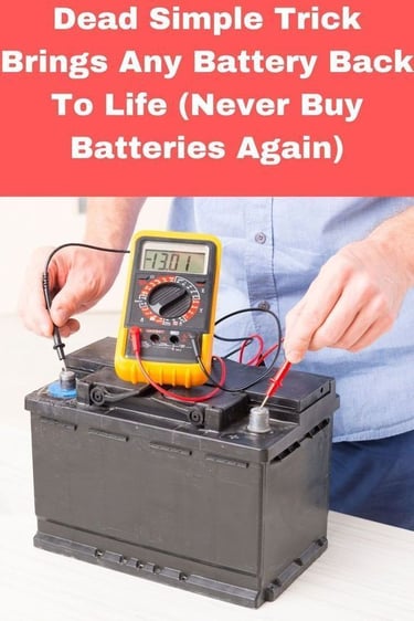 bring dead batteries back to life image