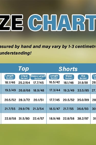 kids wearing size chart 