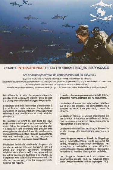 Charte Internationale de l'Ecotourisme Requin Responsable page 1