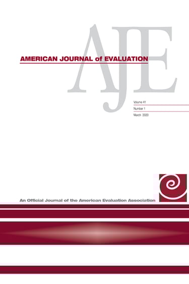Cover of the American Journal of Evaluation