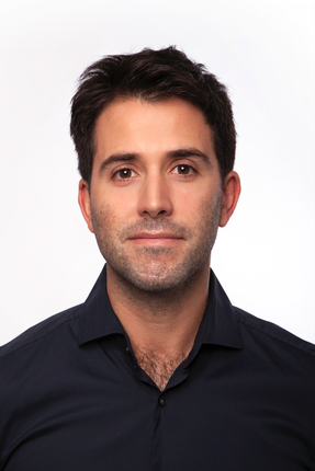 a man in a black shirt and a black shirt