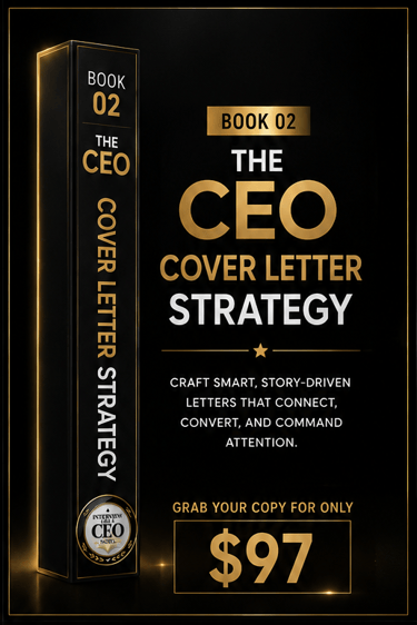 Book 02 The CEO Cover Letter Strategy guide for writing story-driven career documents.
