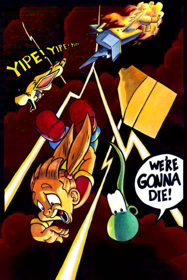 Amber Lee and friends plummet to their death with the Mummy's sarcophagus