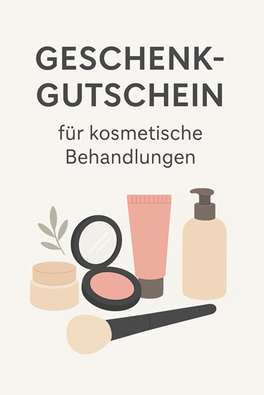 a poster with a picture of a woman's face and a cosmetics product