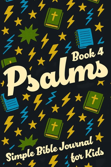 A book cover for Simple Bible Journal, Psalms: Book 4