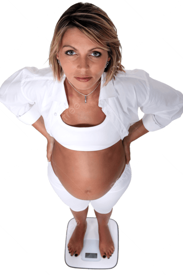 femme sur balance
