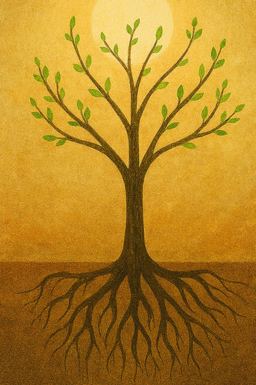 Illustration arbre trauma guérison troubles alimentaires Paris