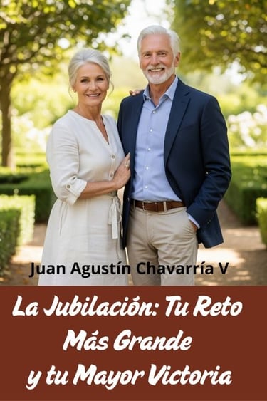 Pareja sonriente en jardín evoca plenitud, desafío y victoria en la jubilación