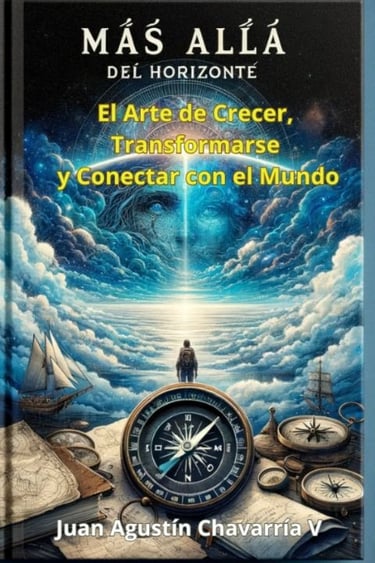 Portada del libro “Más Allá del Horizonte: El Arte de crecer, Transformarse y conectar con el Mundo”