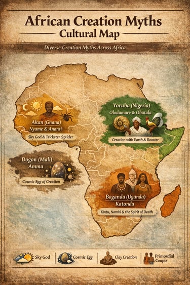 african creation myth culture map