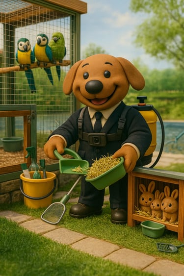 Service LVSC pour nettoyage et soin de l’environnement des nouveaux animaux de compagnie