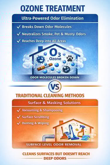 Ozone VS Deodorizers - Grossbusters