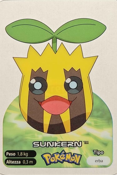 191 Sunkern Lamincards spécial édition