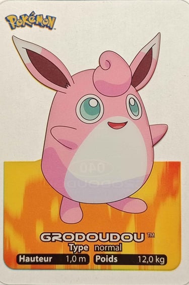 40 Grodoudou Lamincards Pokémon série 1