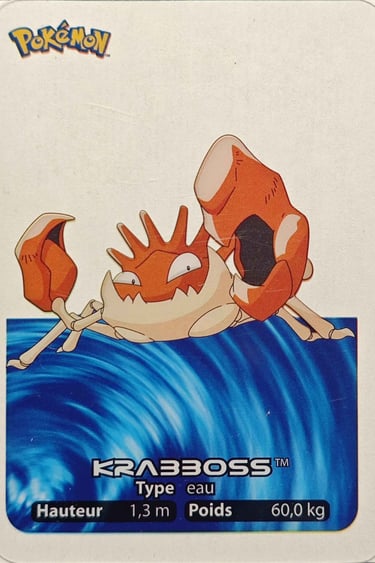 99 Krabboss Lamincards Pokémon série 1