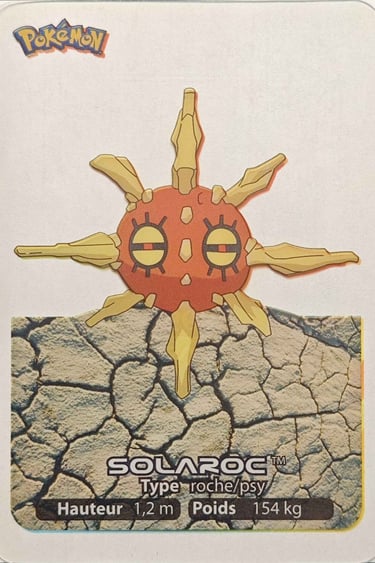 99 Solaroc Lamincards Pokémon série 3