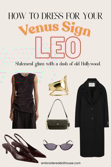 How to dress for your Venus sign picture collage featuring inspiration from Steve Madden, COS