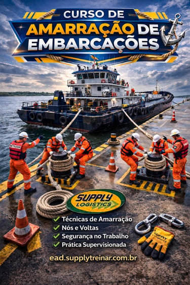 curso de amarração de embarcações