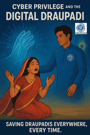 Cyber Privilege Cybercrime Investigator cybercrime expert india to save Draupadi 8977308555