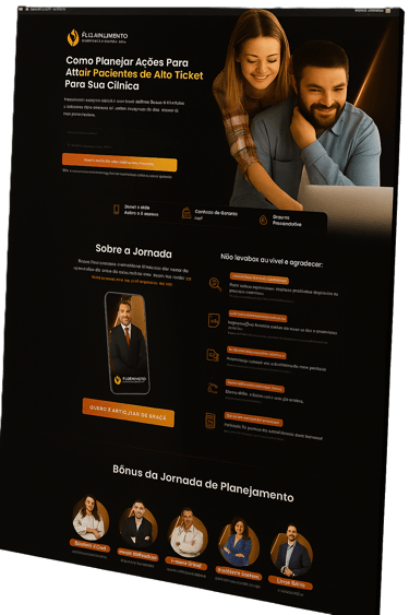 Site flutuante criado pela Élan Digital com layout moderno e design responsivo