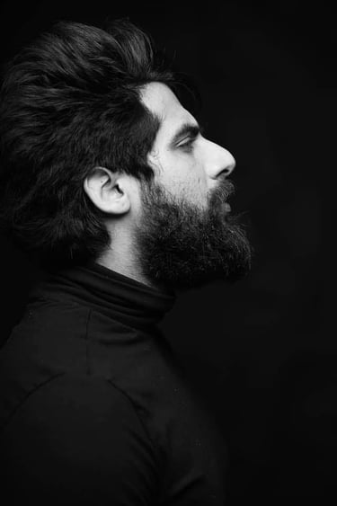 a man with a beard and a beard