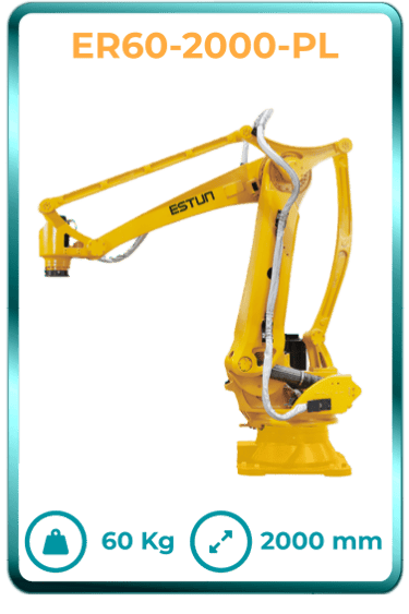Robot industrial paletizador chino de calidad en Mexico Estun modelo ER60-2000-PL