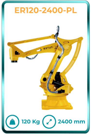 Robot industrial paletizador chino de calidad en Mexico Estun modelo ER120-2400-PL
