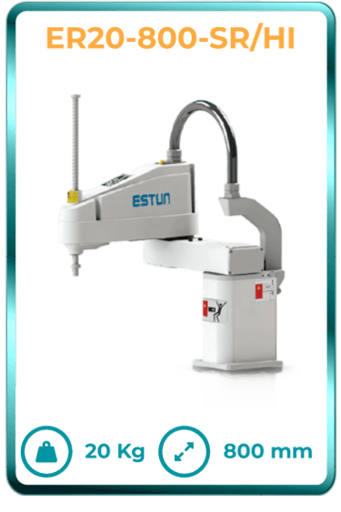 Robot industrial Scara chino de calidad en México modelo Estun ER20-800-SR/HI
