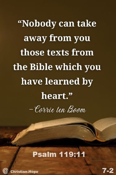 His Word Have I Hide In My Heart